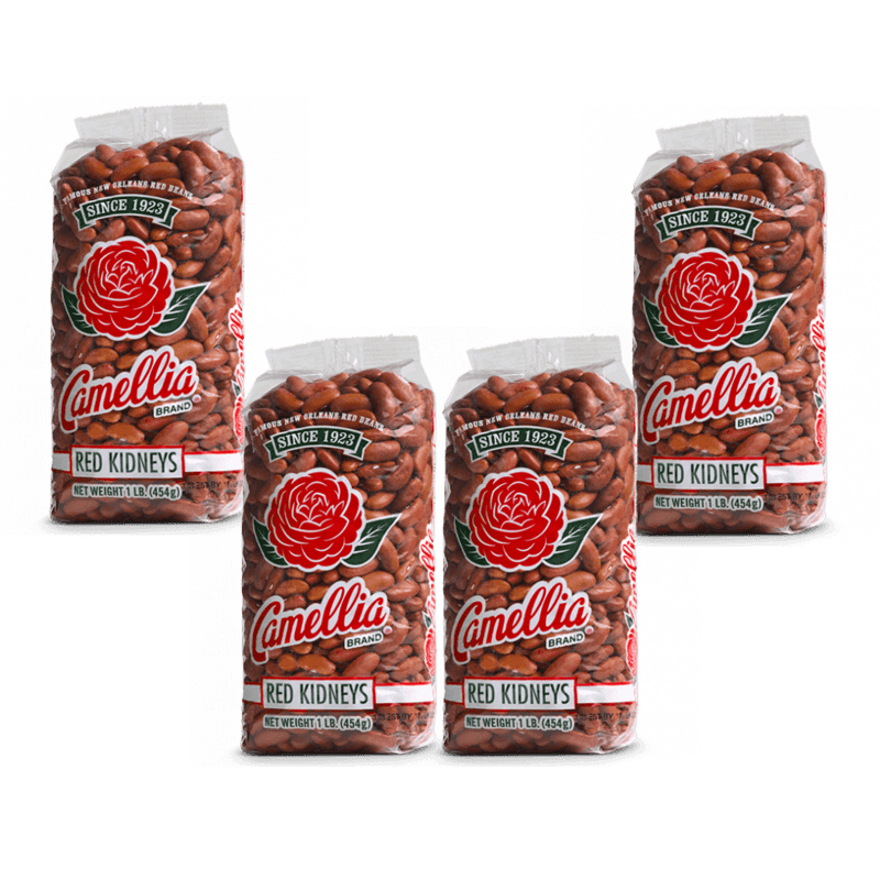 Camellia Brand Dry Red Kidney Beans 1lb 4 pack