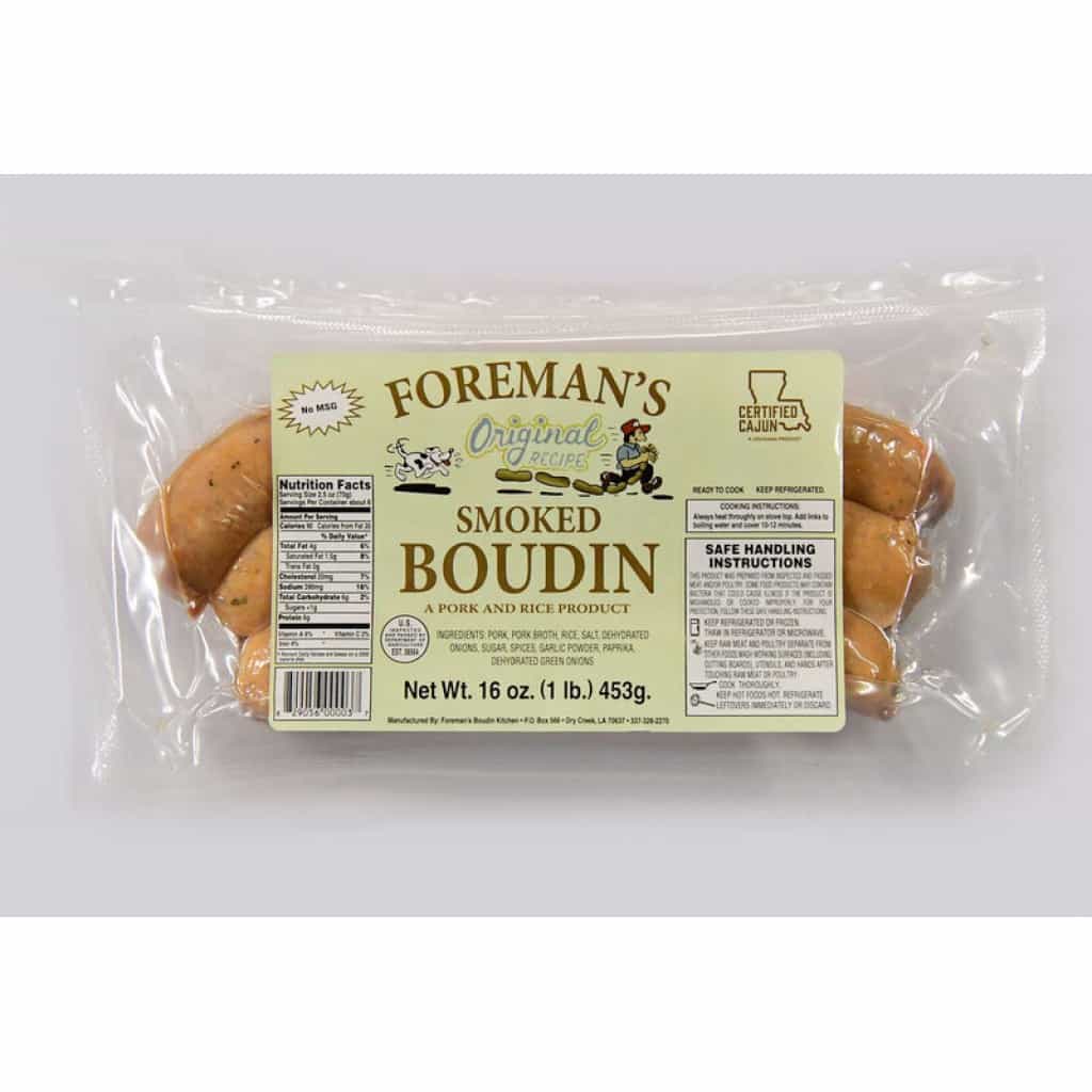 Foreman's Smoked Boudin