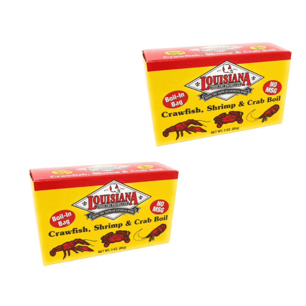 Louisiana Fish Fry Boil-n-a-Bag 3 oz. Crawfish, Shrimp & Crab Boil Pack of 2