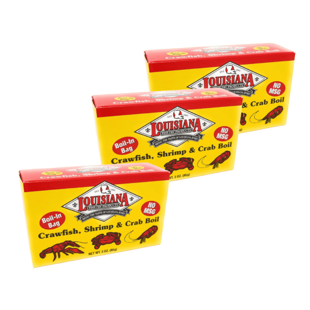Louisiana Fish Fry Boil-n-a-Bag 3 oz. Crawfish, Shrimp & Crab Boil Pack of 3