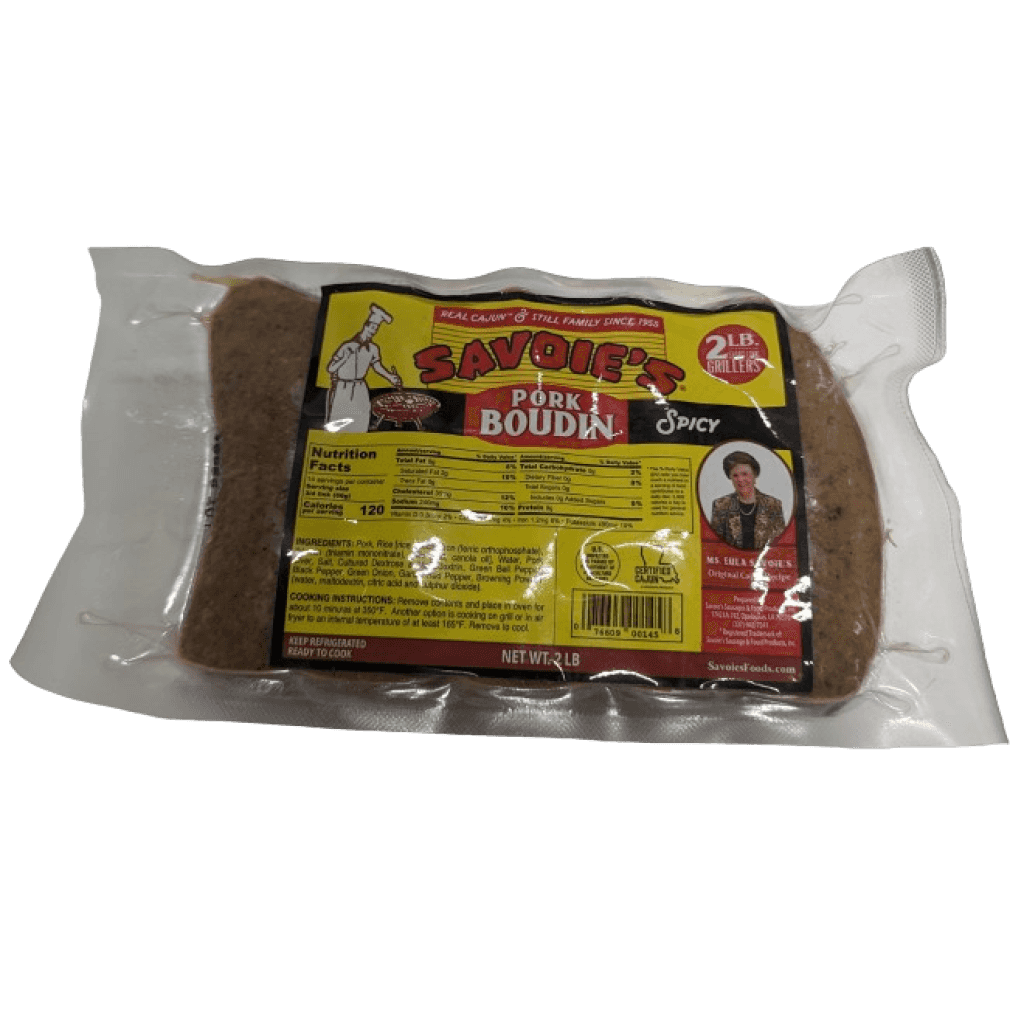 Savoie's Spicy Pork Boudin Party Links 32oz