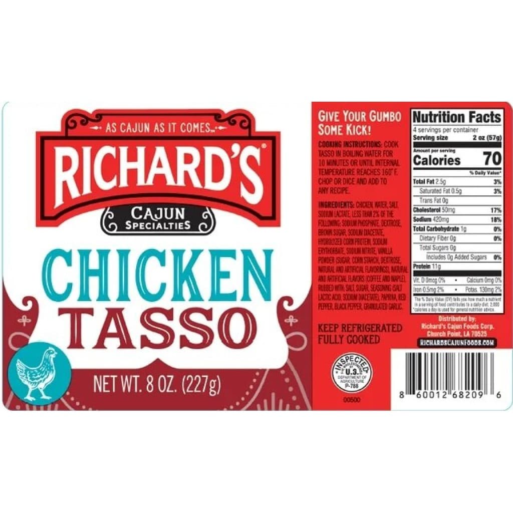 Richard's Chicken Tasso 8 oz
