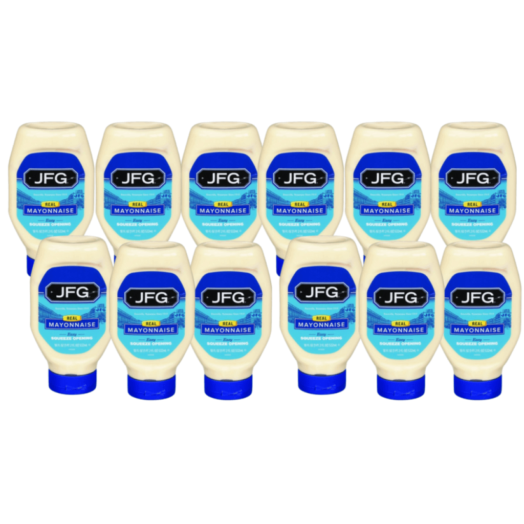 JFG Mayonnaise Squeeze 18 oz - Pack of 12