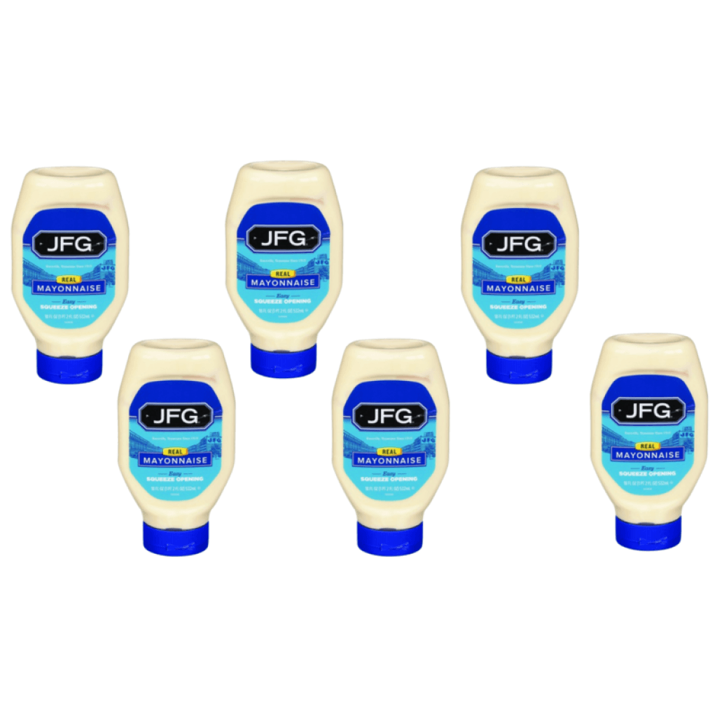 JFG Mayonnaise Squeeze 18 oz - Pack of 6