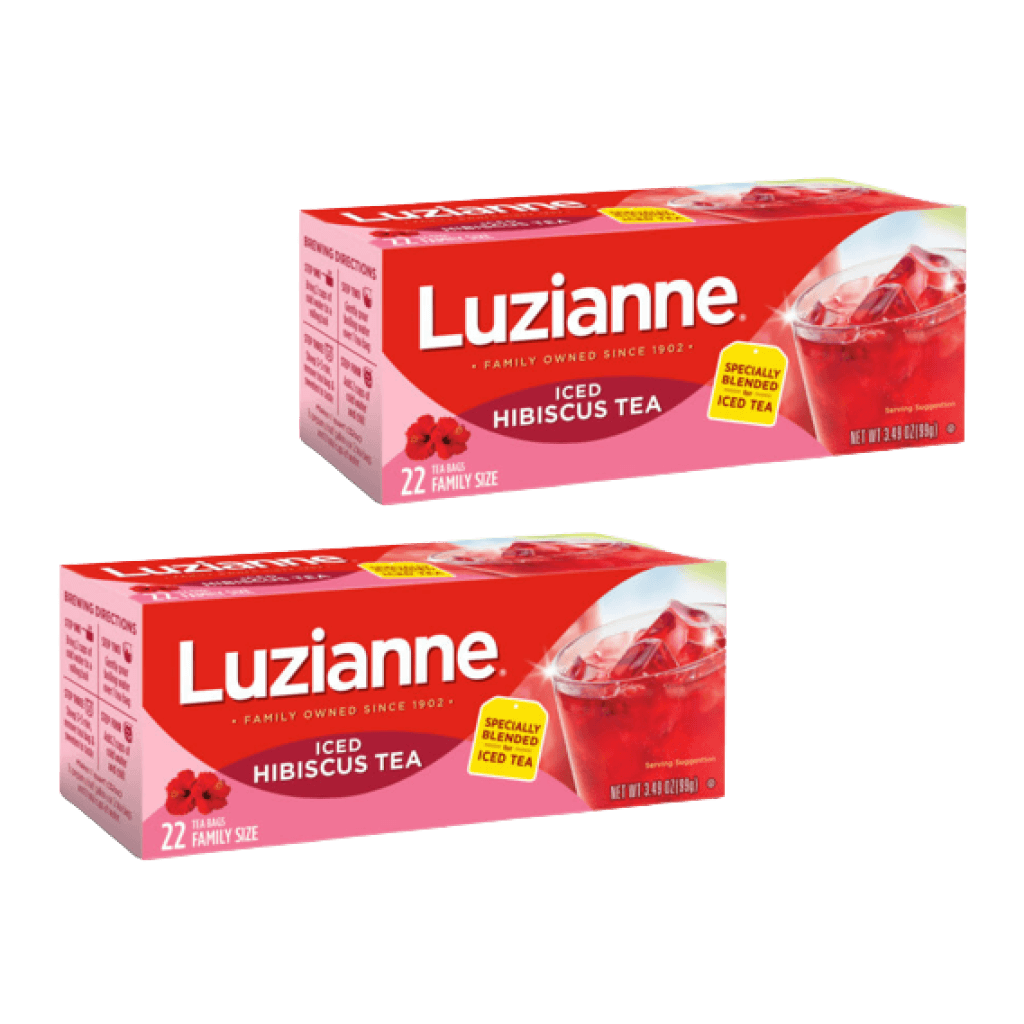 Luzianne Hibiscus Tea - Family Size (22 Count) 2 Pack