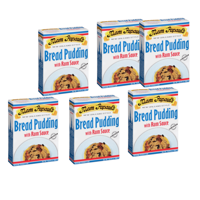 Mam Papauls Bread Pudding with Rum Sauce Pack of 6