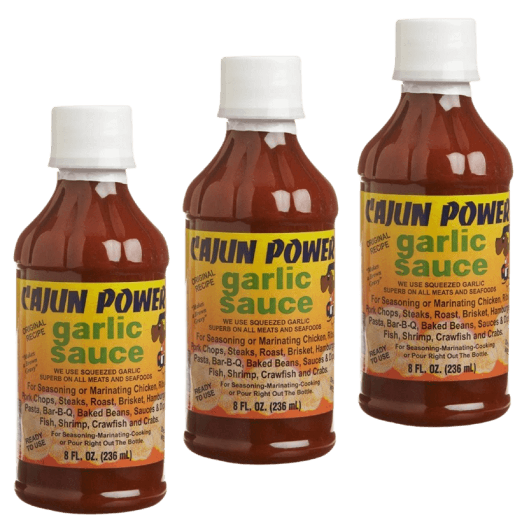 Cajun Power Garlic Sauce 8 oz Pack of 3
