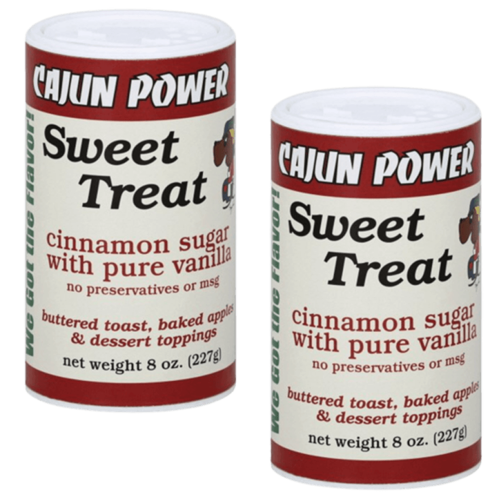 Cajun Power Sweet Treat Cinnamon Sugar with Pure Vanilla 8 oz Pack of 2