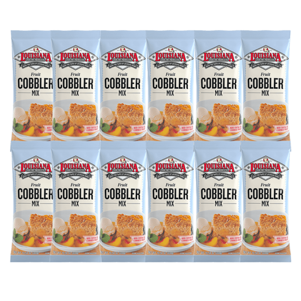 Louisiana Fish Fry Cobbler Mix 10.58 oz - 1 Case