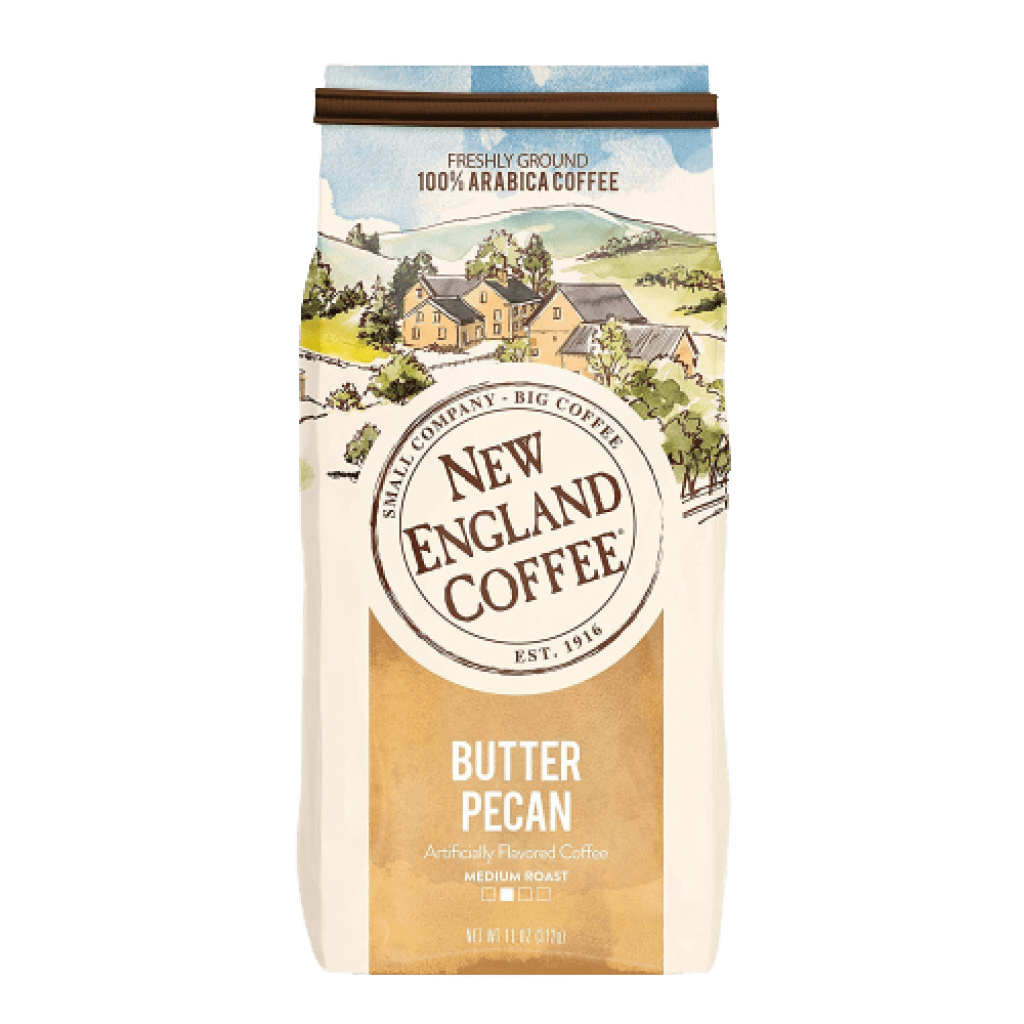 New England Coffee Butter Pecan Ground 11 oz