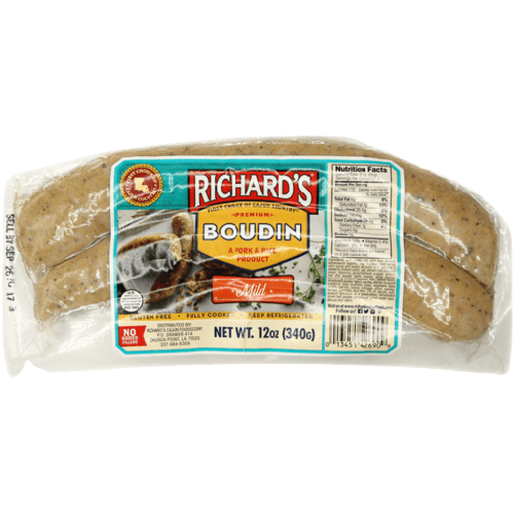 Richard's Premium Pork Boudin 12 Oz