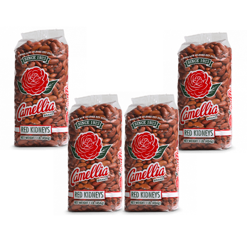 Camellia Brand Dry Red Kidney Beans 1lb 4 pack