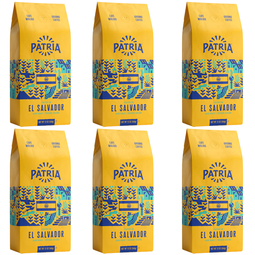 El Salvador Tostado Oscuro Dark Roast 12 oz Pack of 6