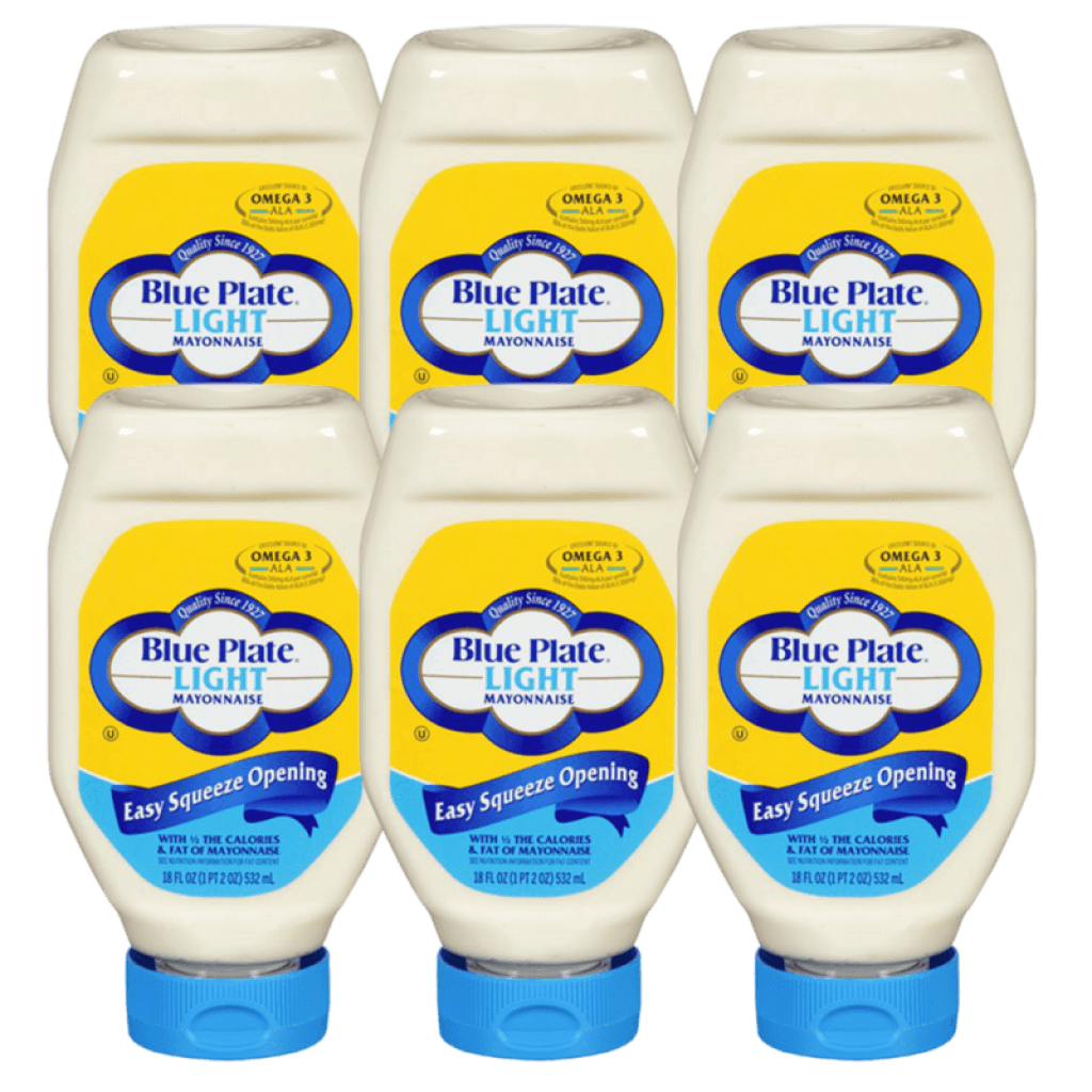 Blue Plate Light Squeeze Mayonnaise 18 oz - Pack of 6