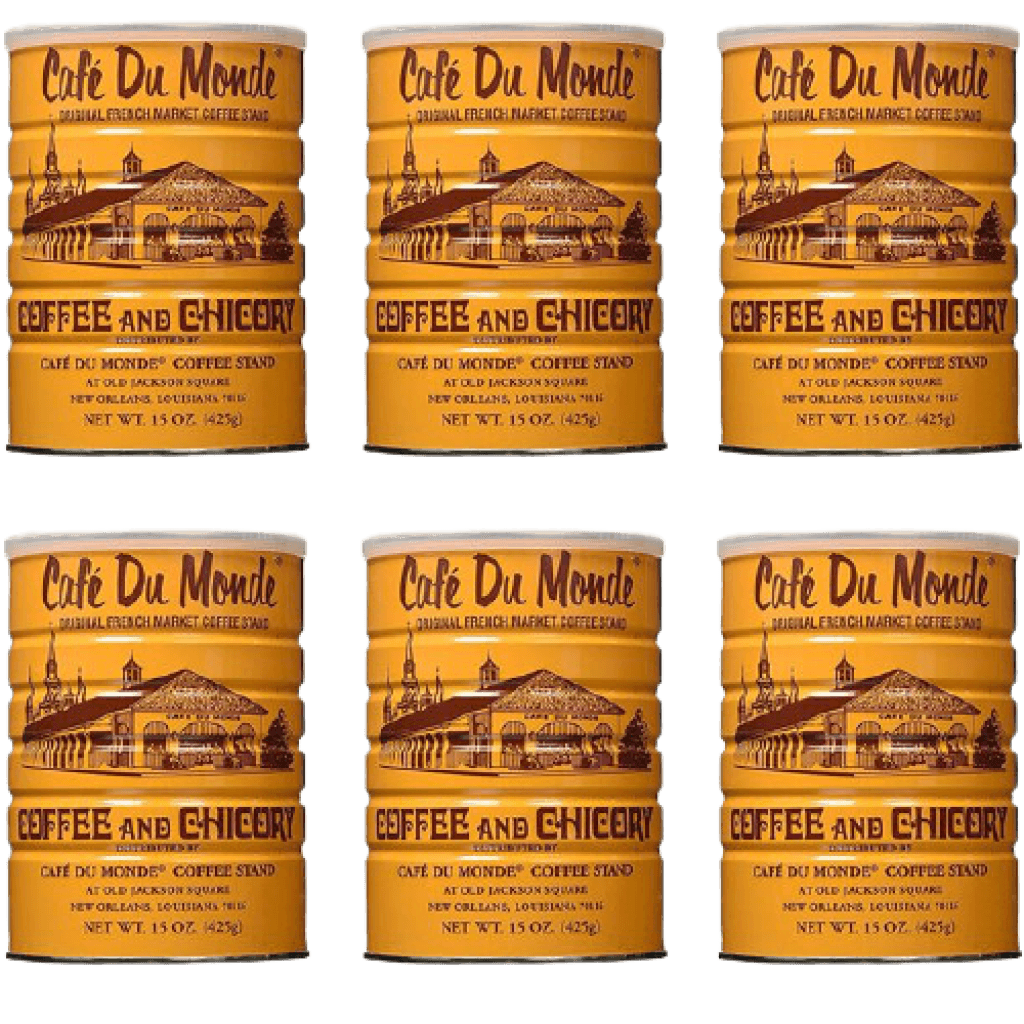 Cafe Du Monde Coffee with Chicory, 15 oz, (Pack of 6)