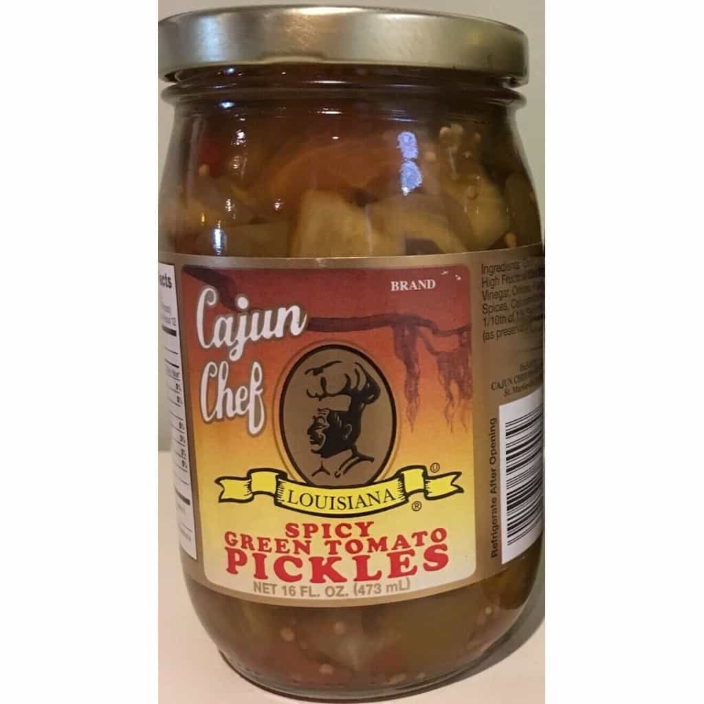 Cajun Chef Spicy Pickled Green Tomatoes