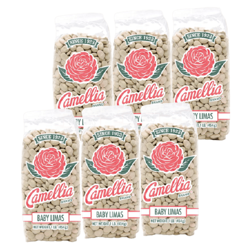 Camellia Brand Dry Baby Lima Beans 1lb (6 pack)