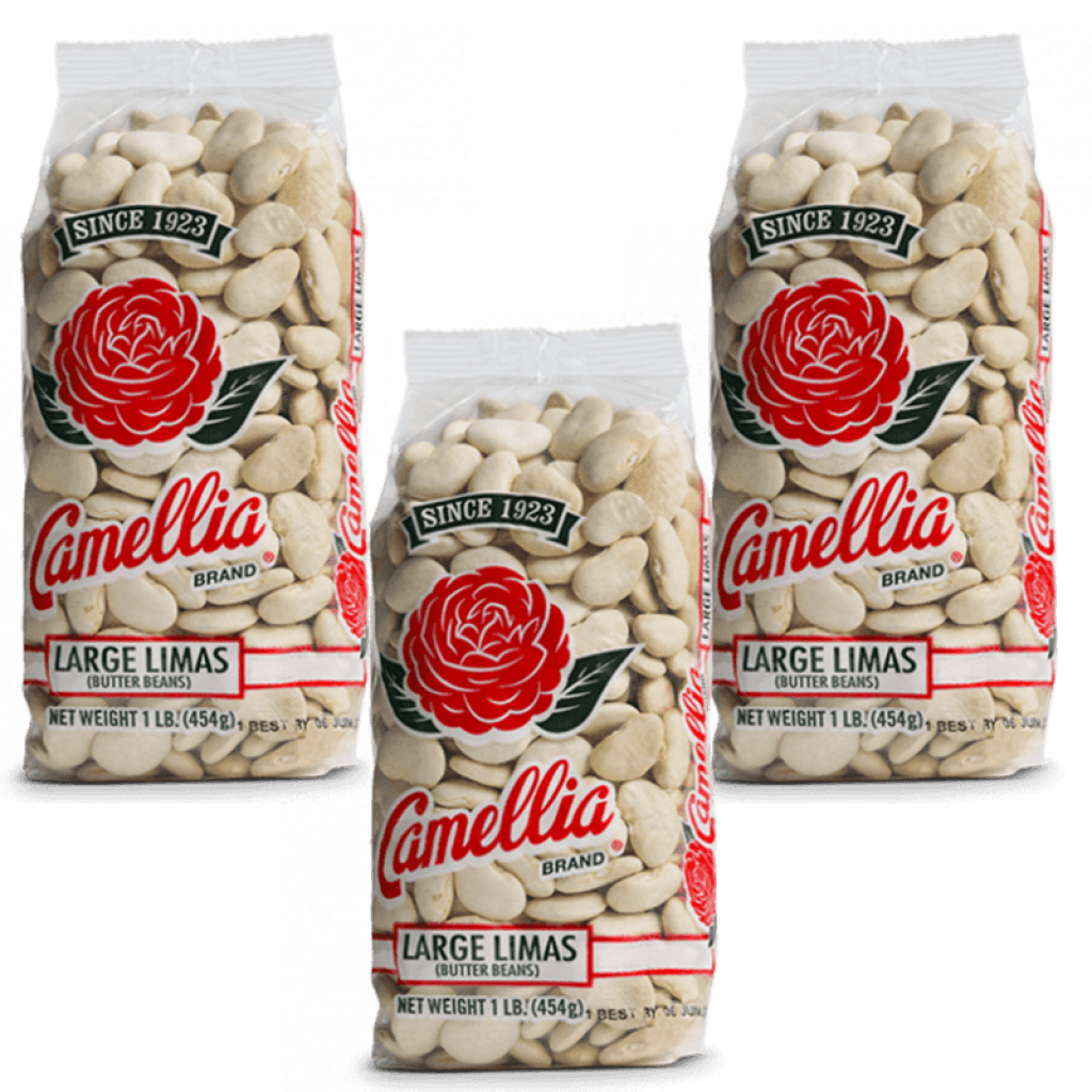 Camellia Brand Dry Large Lima Beans 1lb pack of 3