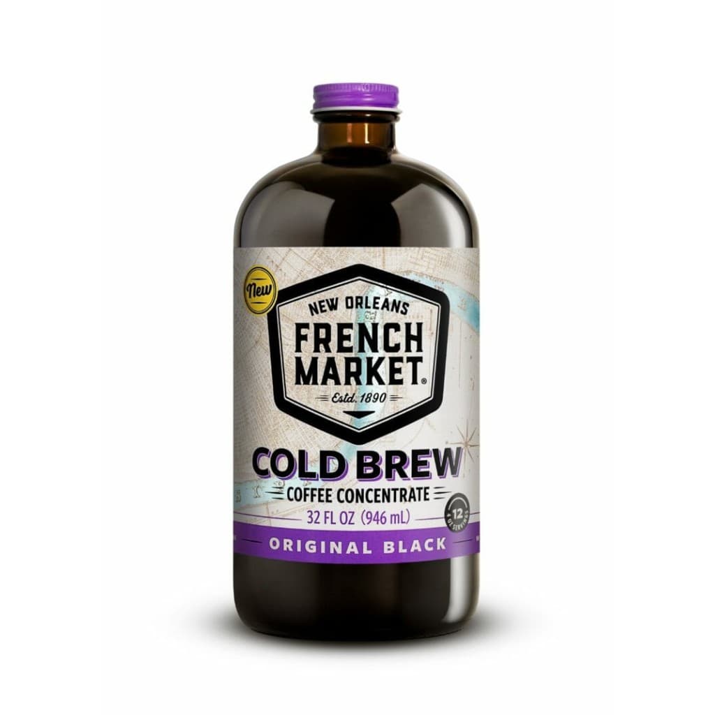 French Market Coffee Cold Brew Concentrate Original Black 32 oz