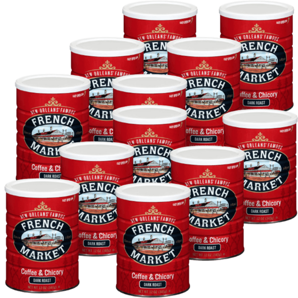 French Market Coffee & Chicory City Roast 12 oz Pack of 12