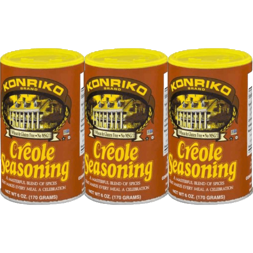 Konriko Creole Seasoning 6 oz Canister Pack of 3