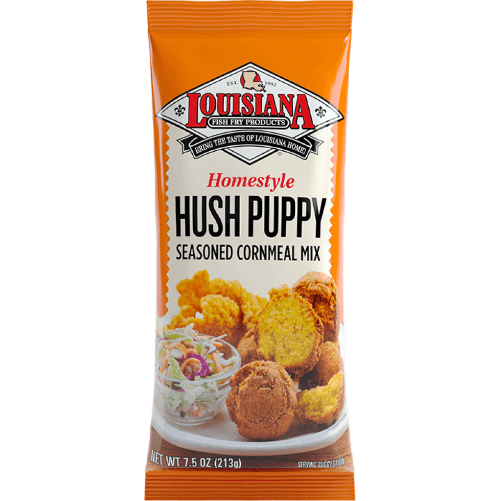 Louisiana Fish Fry Hush Puppy Seasoned Cornmeal Mix