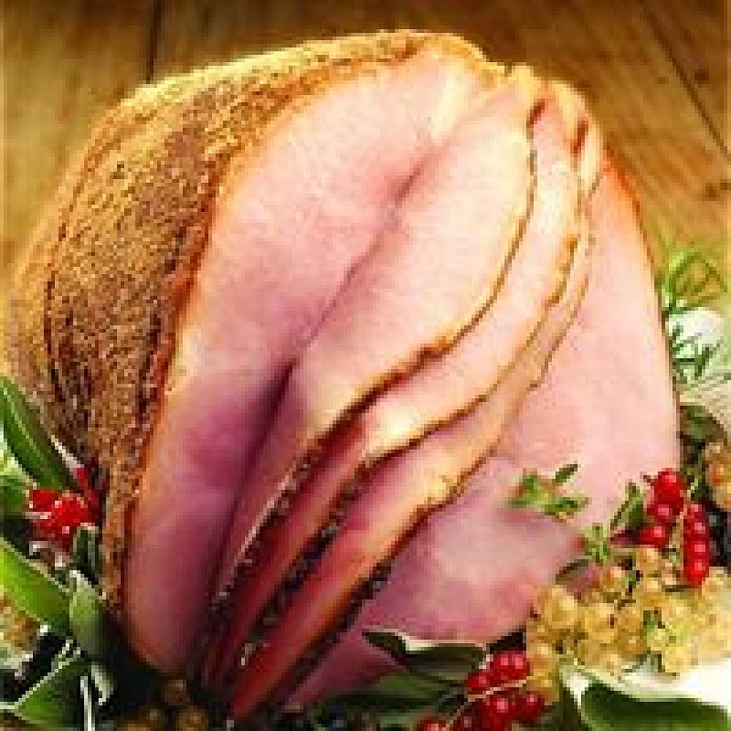 Jackson Logan Farms Bone-in Honey Glazed Spiral Sliced Half Ham