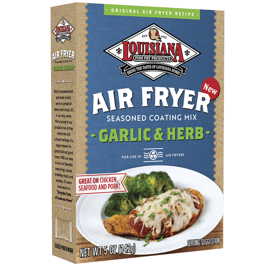 Louisiana Fish Fry Air Fryer Garlic & Herb Coating Mix 5 oz