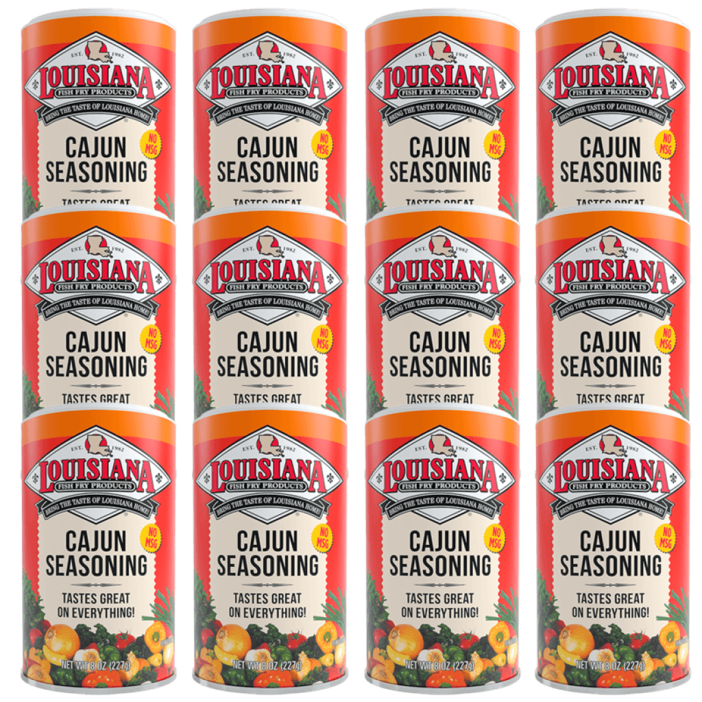 Louisiana Fish Fry Cajun Seasoning 8 oz - Pack of 12