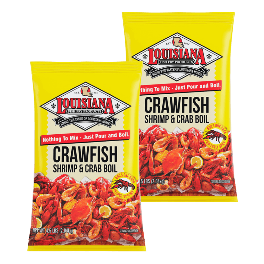 Louisiana Fish Fry Crawfish Crab and Shrimp Boil 4 lb - 2 Pack