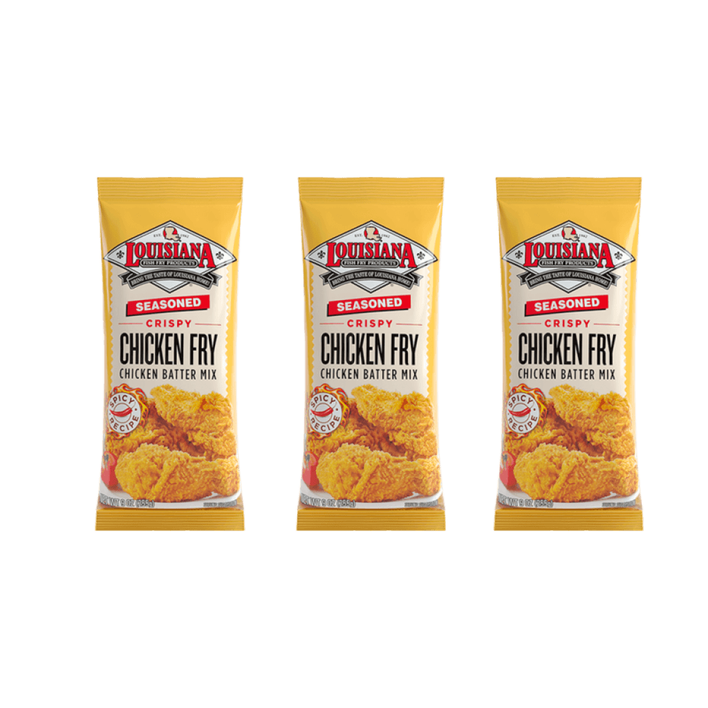 Louisiana Fish Fry Seasoned Chicken Fry 9 oz Pack of 3