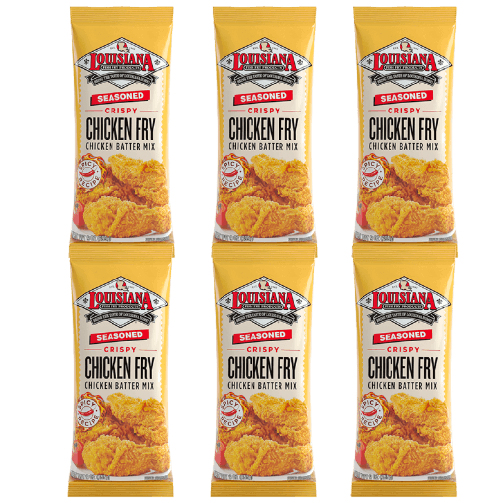 Louisiana Fish Fry Seasoned Chicken Fry 9 oz Pack of 6