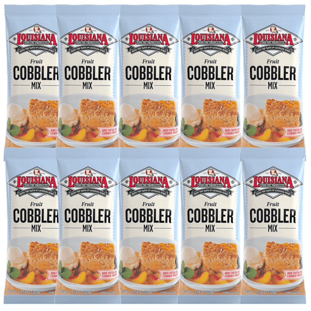 Louisiana Fish Fry Cobbler Mix 10.58 oz - Pack of 10