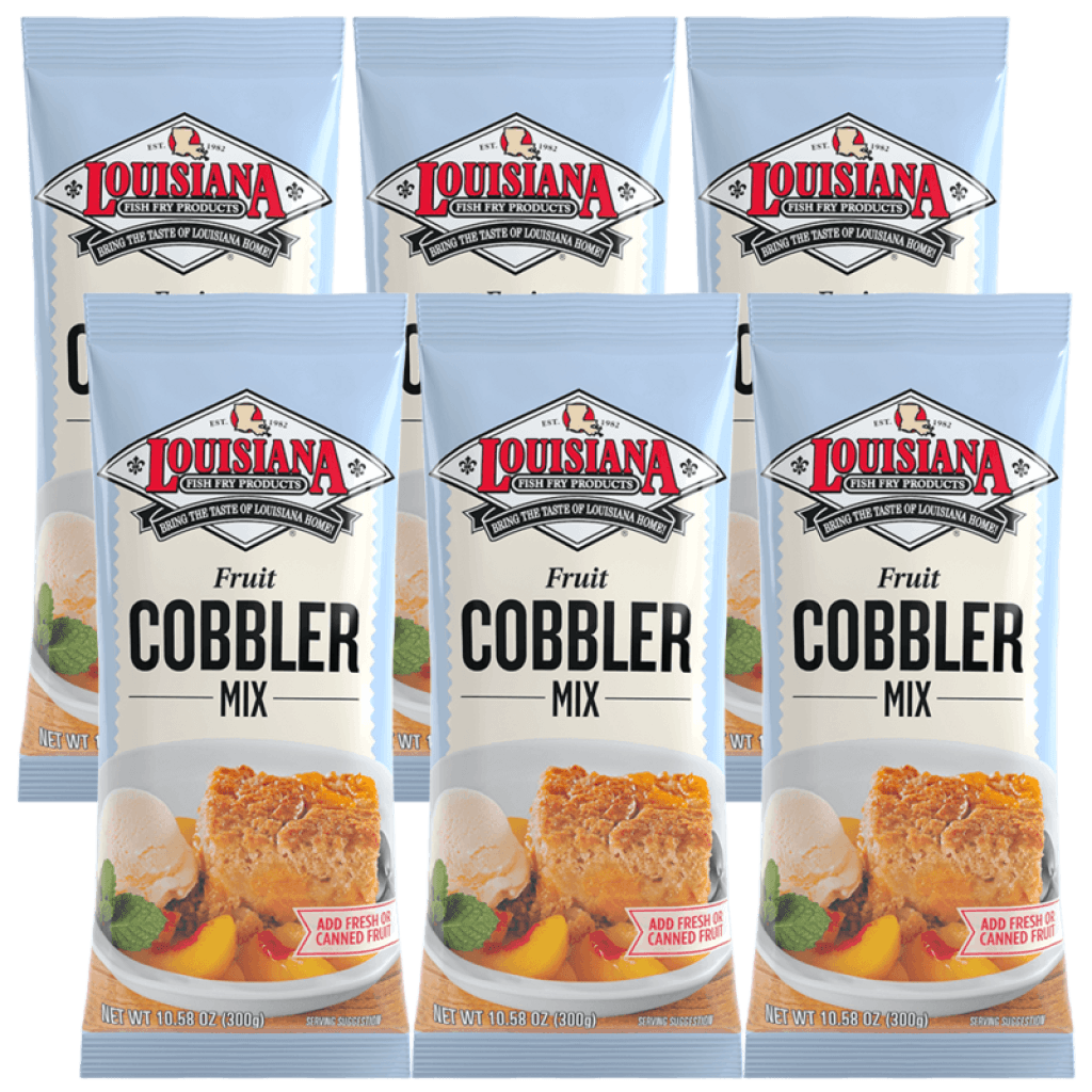 Louisiana Fish Fry Cobbler Mix 10.58 oz - Pack of 6
