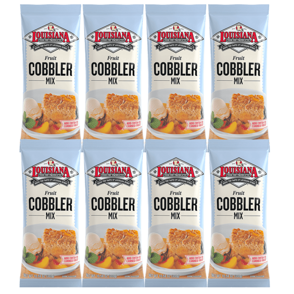 Louisiana Fish Fry Cobbler Mix 10.58 oz - Pack of 8