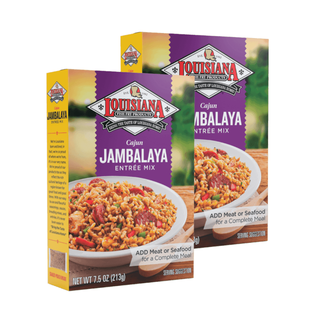 Louisiana Fish Fry Jambalaya Mix 7.5 oz Pack of 2