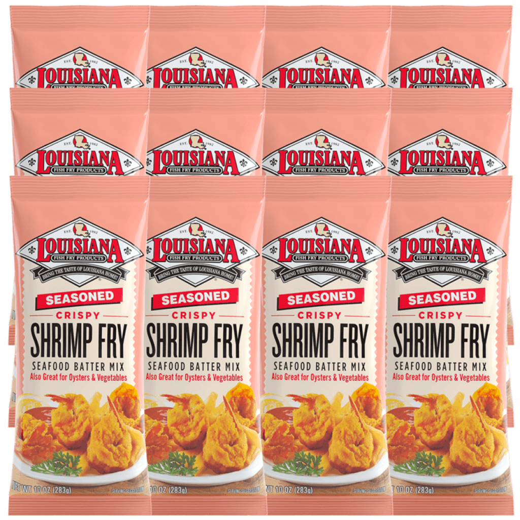 Louisiana Fish Fry Shrimp Fry Seasoned 10 oz - Pack of 12