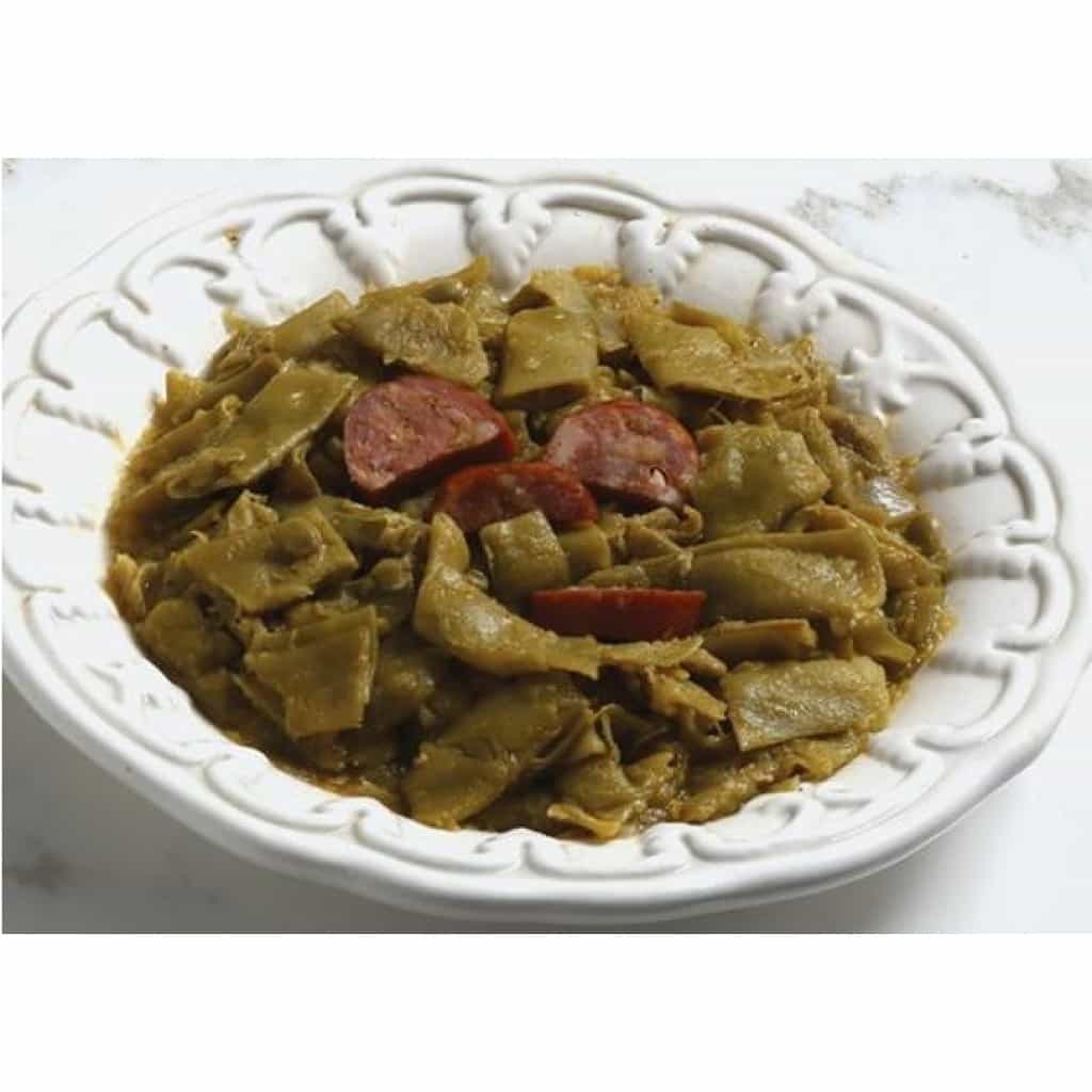 CSM Marinated Green Beans with Andouille Sausage