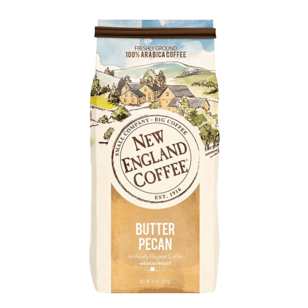 New England Coffee Butter Pecan Ground 11 oz catalog