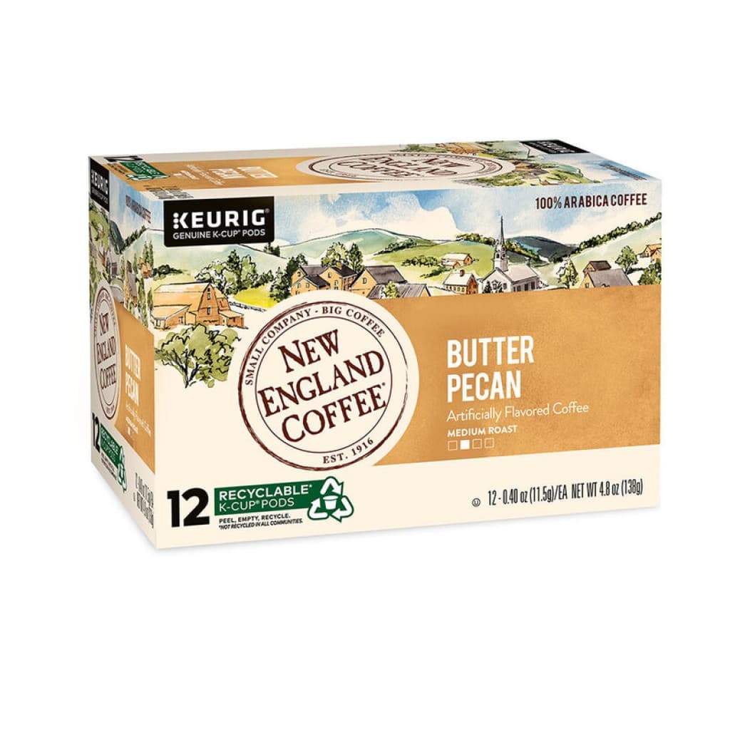 New England Coffee Butter Pecan single serve