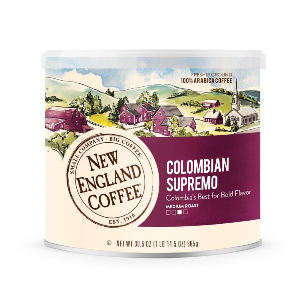 New England Coffee Colombian Supremo 30 oz can
