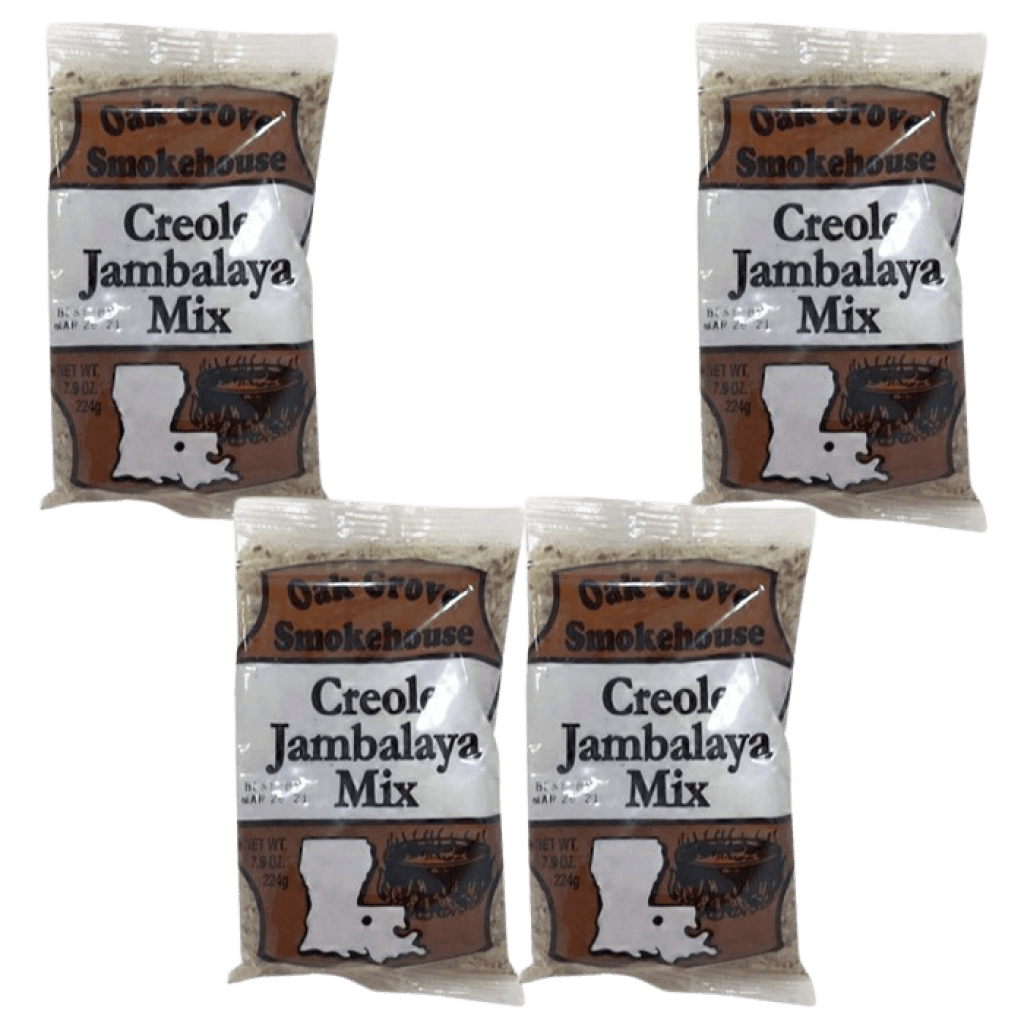 Oak Grove Smokehouse Creole Jambalaya Mix 7.9 oz Pack of 4