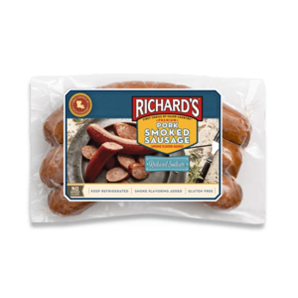 Richard's Reduced Sodium Pork Smoked Sausage 1 lb