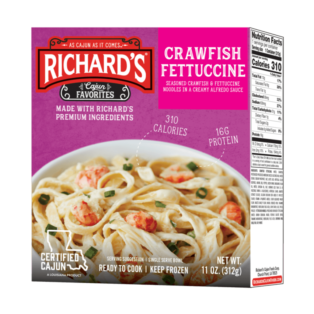 Richard's Crawfish Fettuccine single serve