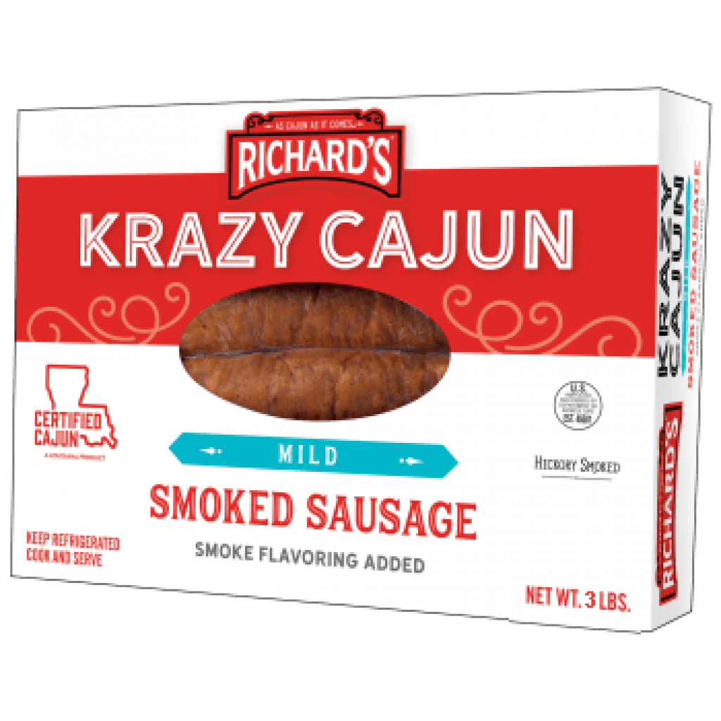 Krazy Cajun Mild Smoked Sausage 3 lb