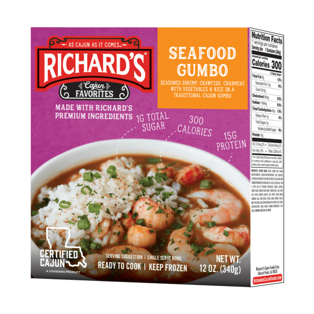 Richard's Seafood Gumbo single serving