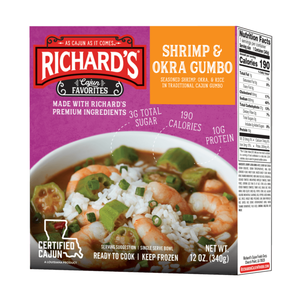 Richard's Shrimp & Okra Gumbo single serve