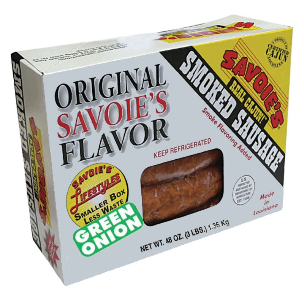 Savoie's Smoked Mixed Green Onion Sausage 3 lb
