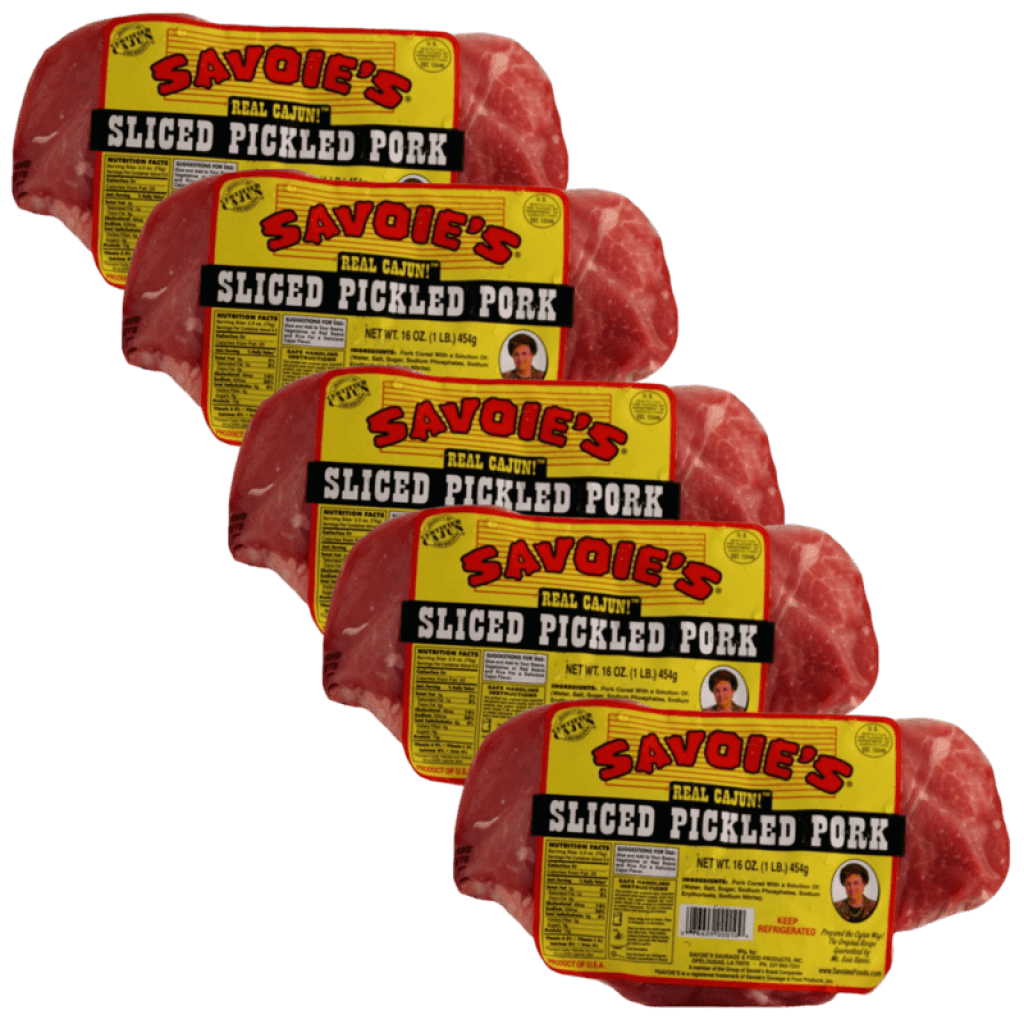 Savoie's Pickled Pork 1 lb Pack of 5