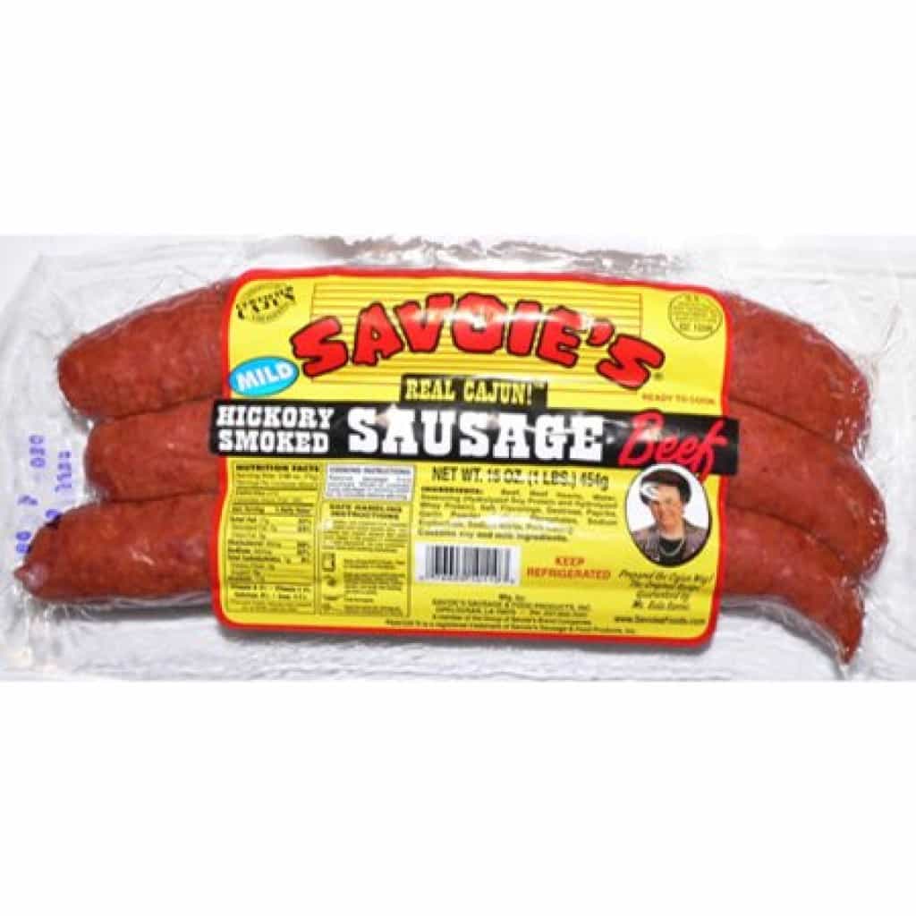 Savoie's Beef Smoked Sausage - Mild